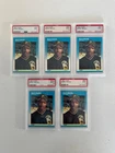1987 FLEER BASEBALL #604 BARRY BONDS PSA MINT 9 INVESTOR LOT (5 CARDS)