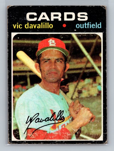 1971 Topps Vic Davalillo #4 - St. Louis Cardinals - VG