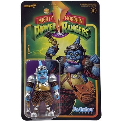 SQUATT FIGURE POWER RANGERS REACTION SUPER7 OVP HASBRO WAVE 3 MIGHTY MORPHIN
