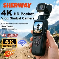 Cámara de acción portátil 4K WiFi Pocket Vlog 330° AutoRot Touch DV Face Track