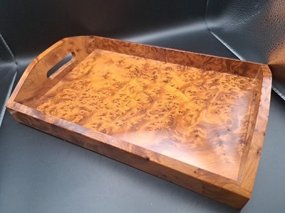  Handgefertigtes Tablett aus Morroco Thyra Holz 30 cm x 20 cm