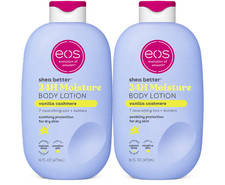 eos Shea Better Body Lotion for Dry Skin, Vanilla Cashmere, 16 fl oz  2 PACK 