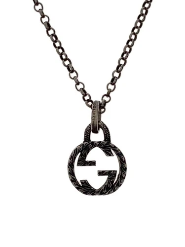 GUCCI SV925 Collana in argento con top da uomo usata