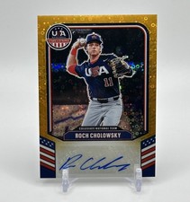 2026 Prizm Stars and Stripes Roch Cholowsky Gold Disco RC Auto /10 #CNT-RC UCLA