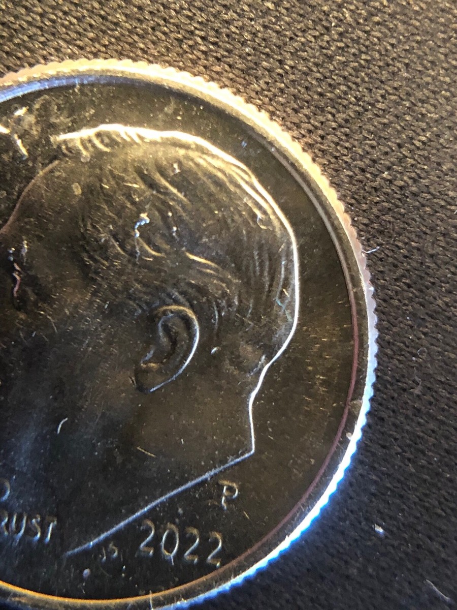 2022 P roosevelt dime,DEEP RIM COLLAR ERROR,FULL BANDS | eBay