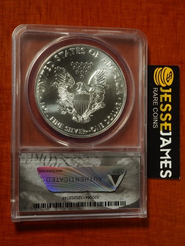 2017 $1 AMERICAN SILVER EAGLE ANACS MS69 - Picture 2 of 2