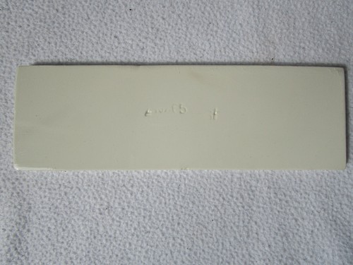 altes Keramikschild für ein Schlüsselbrett 21x6,2cm blaue Schrift Schlüssel Rar - Picture 4 of 5