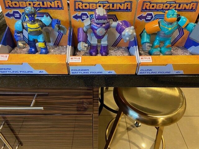 3 Robozuna 12.5cm Battling Figures Spark , Pounder & Clunk 3 Robozuna 12.5cm Battling Figures Spark , Pounder & Clunk