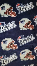 New England Patriots Fleece Blanket Fabric One Piece 32" Long x 61" Wide NFL