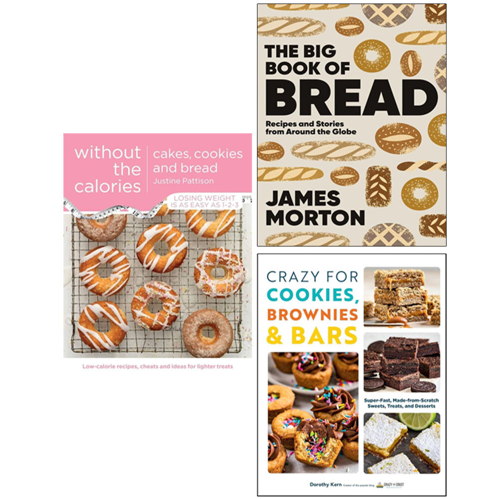 Big Book of Bread,Cakes Cookies Bread Without,Crazy For Cookies Brownies 3 Books