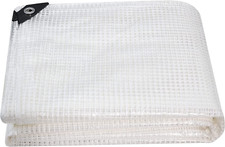 Clear Greenhouse Heavy Duty Tarp 14 Mil Clear Waterproof Cover,UV Resistant Poly