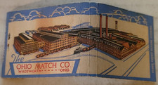 OHIO MATCH CO. Matchbook 1940s Never Struck Made In The USA