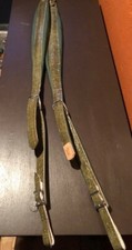 Lino Accordion strap. Dark Green Leather Deluxe