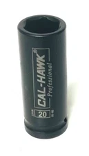 1/2" Dr x 19MM Deep Impact Socket 6-Point, Made of CR-MO and Taiwan, BSSM419