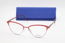 NEW ECO CORTINA BURC BURGUNDY AUTHENTIC EYEGLASSES W/CASE 53-17