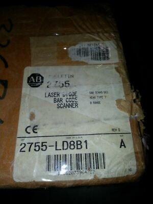Allen-Bradley 2755-LD8B1 Visible Laser Diode Barcode Scanner Industrial Control
