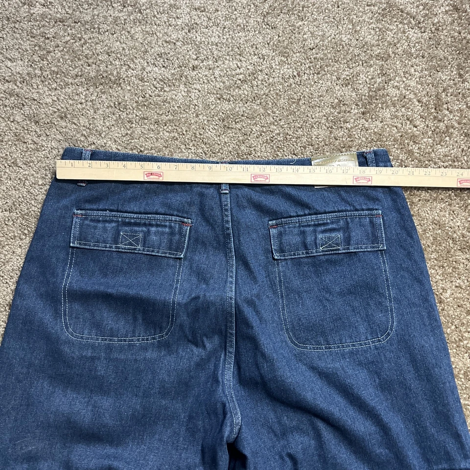 Pantalones Cortos Largos Sueltos Y2K Adulto Talla 40 Azul Denim Patinador Grunge Marca Walnut Creek Foto 4 de 4