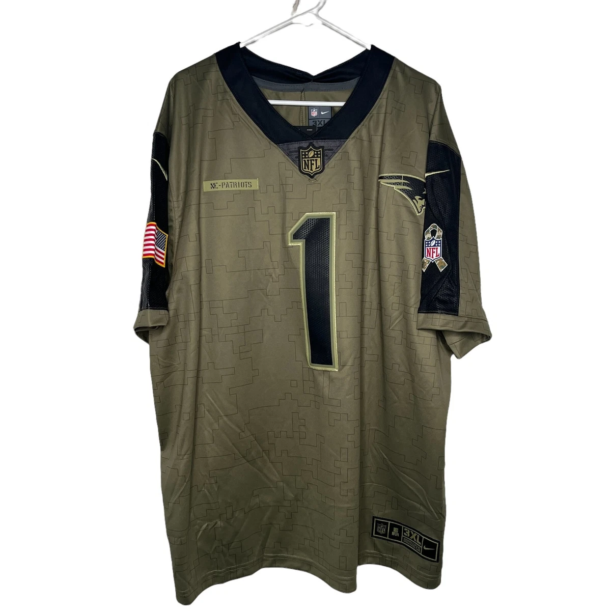 Cam newton military jersey sales