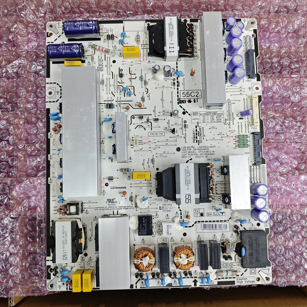 Scheda Alimentazione LG EAY65904032 LGP55C2-22OP – Per OLED55C2PUA, OLED55C2AUA – Usata - Foto 2