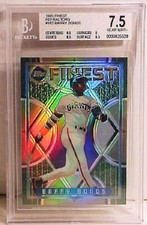 1995 TOPPS FINEST REFRACTOR #192 BARRY BONDS GIANTS W/O PROTECTIVE LAYER BGS 7.5