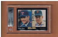 Nolan Ryan AUTOGRAPHED 1993 PINNACLE NOW BASEBALL CARD SIGNED TEXAS BECKETT AU
