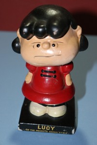 RARE Peanuts cartoon/tv character bobblehead by Lucy of comic strip ORG.&NICE | eBay
