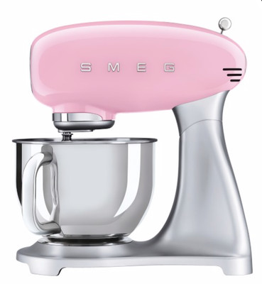 SMEG Pink Retro Style Mixer 10 Speed 5Qt 120V NIB SMF01PKUS  Retro 50 s MSRP 750