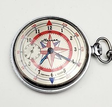 RARE,UNIQUE Mens Vintage 70's USSR Pocket Watch MOLNIJA . Manual Wind