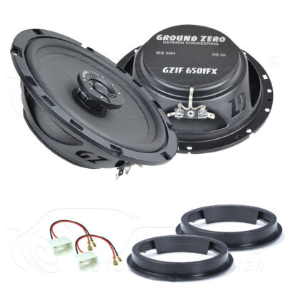 GROUND ZERO LAUTSPRECHER für FORD GRAND C-MAX 2010-2019 Front Tür 110W 165 #BCW4