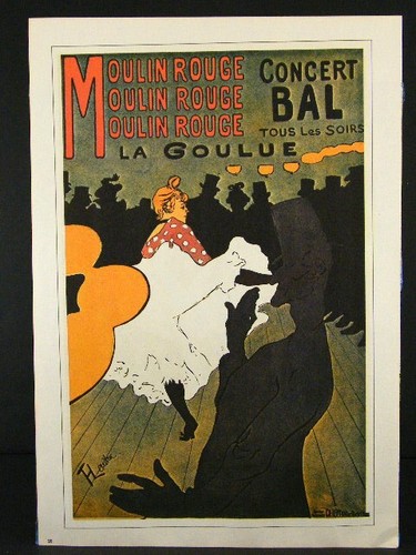Dance Poster Print Two-Sided, ROYAL AQUARIUM BALLET 1880, La Goulue 1891 - Picture 3 of 3