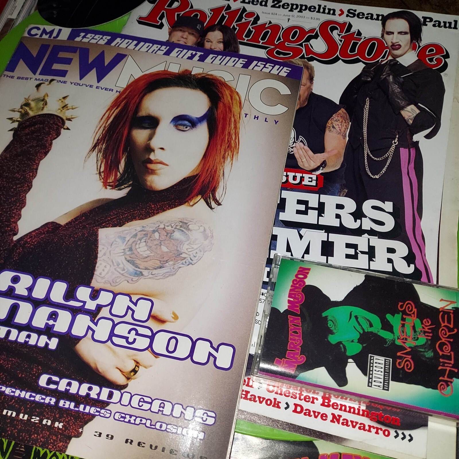 MARILYN MANSON Lifetime Collection Promos CDs Stickers Magazines Brian Werner FS