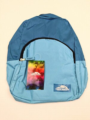 NWT Trailmaker Equipment Teal Blue Classic Lightweight Backpack Pocket Polyester