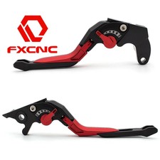 3D Folding Extend Clutch Bake Lever For Aprilia DORSODURO 750 2008-2016 Red+BLK