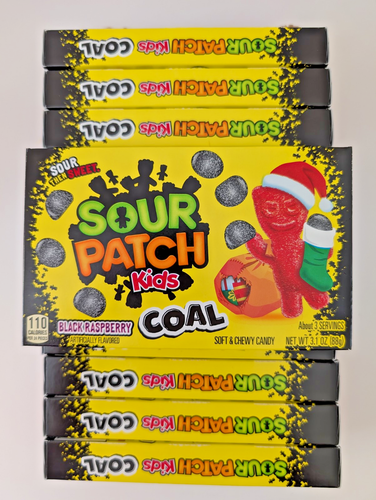 SOUR PATCH KIDS Coal Black Raspberry Soft & Chewy - 12 Boxes - 3.1 OZ - BB 8/25 - 第 1/5 張圖片