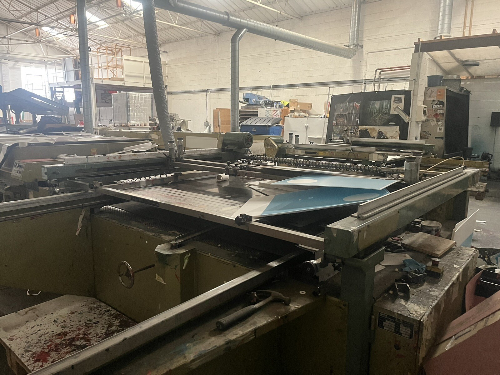 Svecia 30 x 40 inches silk screen printing machine and dryer. eBay