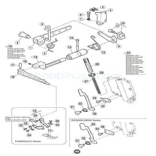 Presser Bar Lock Pin and Screw Pegasus Overlock Genuine eBay