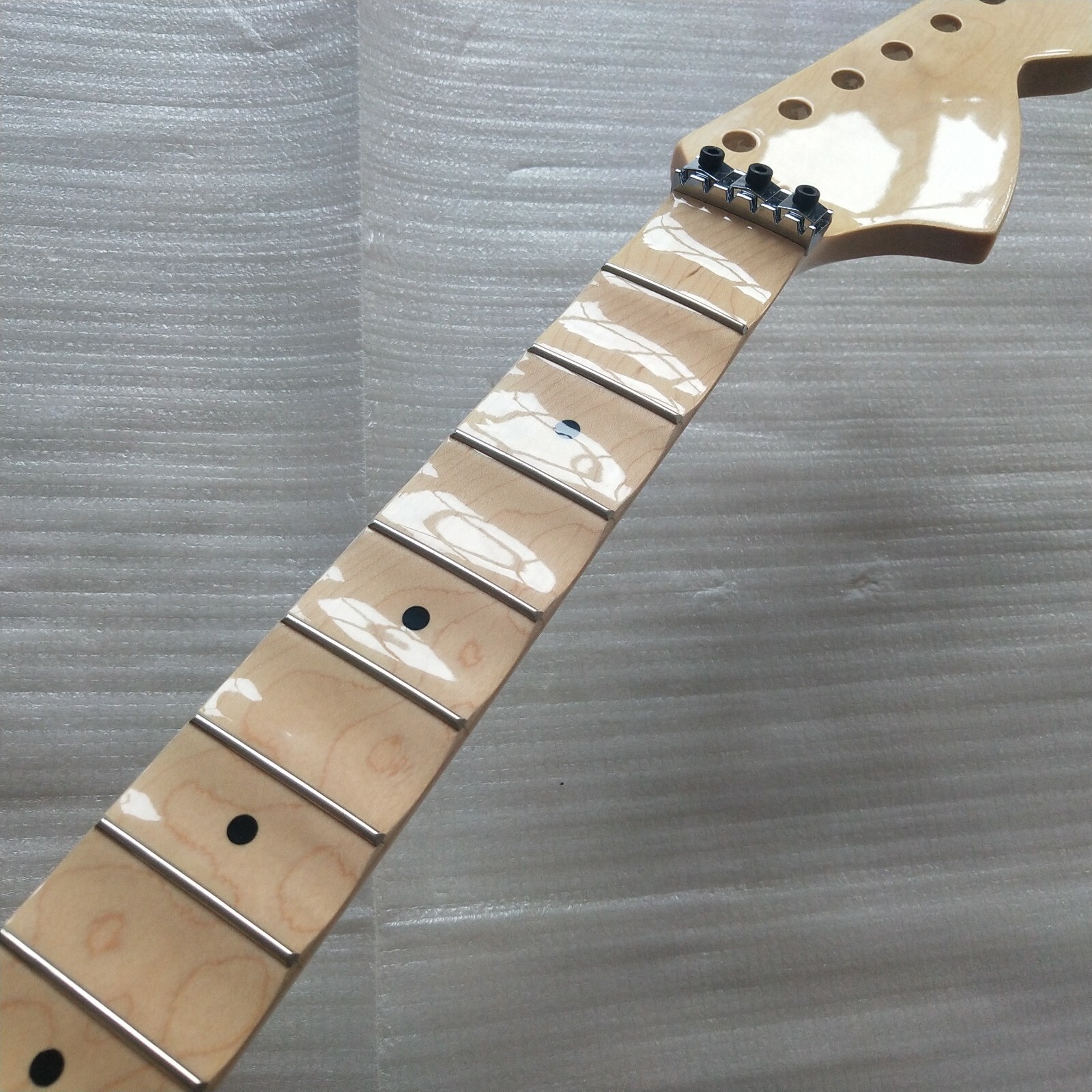 Scallop fretboard Gloss Electric Guitar Neck Maple 22 Fret 25.5inch Diy