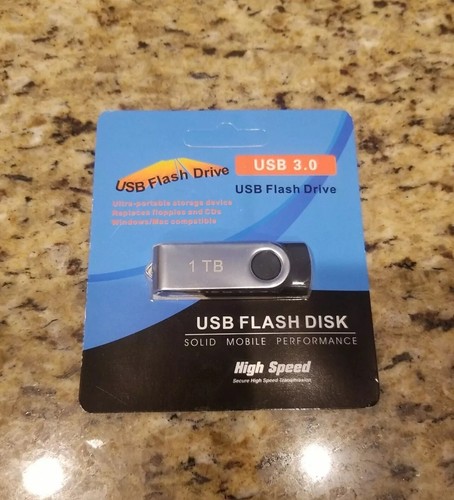 1 TB USB Flash Drive 3.0 USB Flash Disk High Speed Portable Storage Device *NEW* - Afbeelding 3 van 3