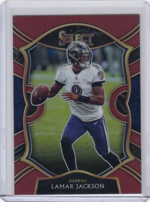 #/149  Lamar Jackson SP ▪ 2020 Select  MAROON Prizm  Concourse Level #3