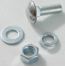 Ss Capped Ford Round Head Bumper Bolts Bolt 716 X 1-14 W Zinc Hardware