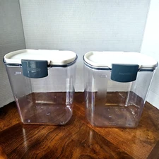 2 ProKeeper Flour Storage Containers, 4-Quart, BPA-Free Plastic, Dishwasher Safe