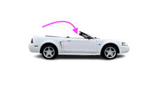 Fits: 2000 Ford Mustang 2D Coupe Passenger Side Right Front Door Window Glass