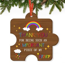 Teacher Appreciation Ornament for Christmas Tree - Thank You Gift for Kinderg...