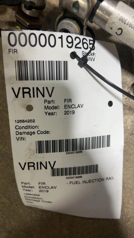 ✅ 2019 BUICK ENCLAVE Fuel Injection Rail 12684252 OEM - Image 4 of 4