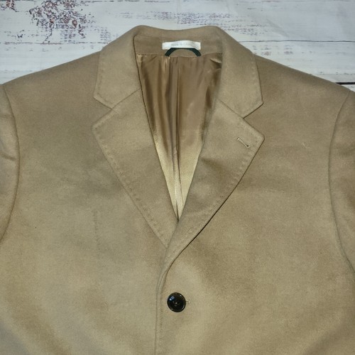 Lauren Ralph Lauren Herren Mantel 44 S Topcoat Kaschmirmischung hellbraun italienischer Stoff - Bild 11 von 24