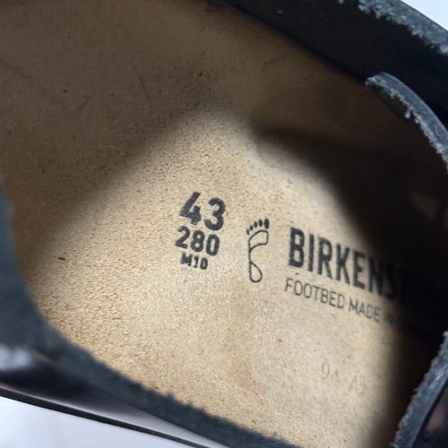BIRKENSTOCK MONTANA Lace Up Shoes Patent Black Regular Size 43 JP 28cm - Picture 9 of 12