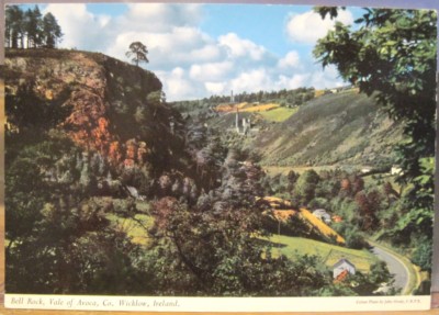Irish Postcard BELL ROCK Vale Avoca Copper Mine Wicklow Ireland John Hinde 2/105
