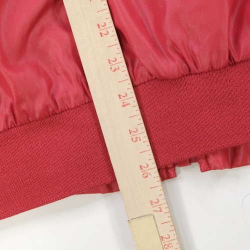 Rare Vintage LACOSTE Club Full Zip Windbreaker Bomber Nylon Jacket 80s 90s Red L - Picture 13 of 14