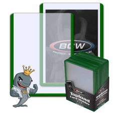 BCW Topload Card Holder - Green Border 25ct Pack FREE SHIP