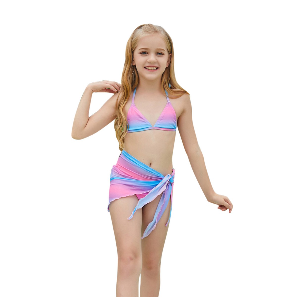 Maillot De Bain Fille 12 Ans Maillot De Bain 3 Pièces Fille - Imprimé Tropical Et Résistant Au Chlore Maillot De Bain Enfant Garcon